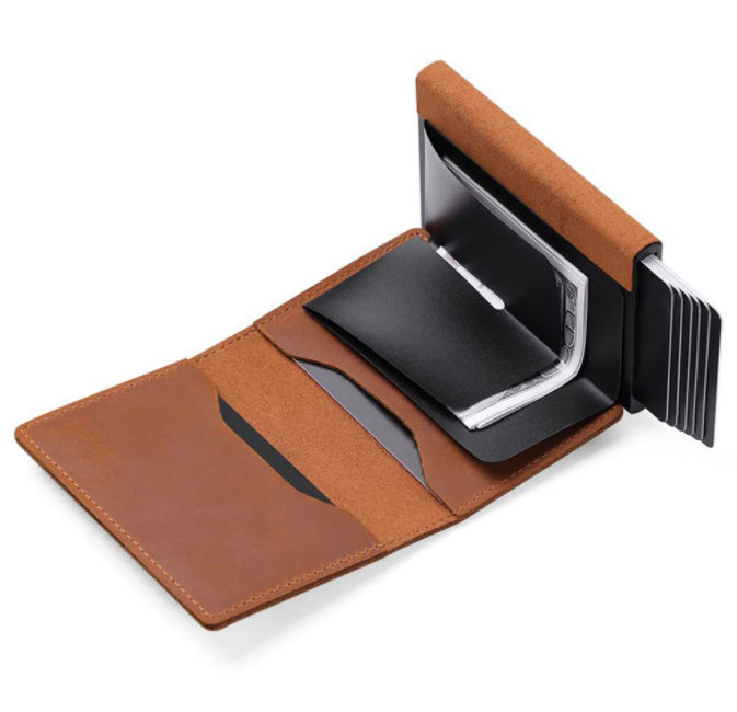 AirTag Anti Theft Rfid Leather Card Holder Wallet