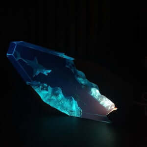 Great white shark & Couple Diver Night light - EGGBOX TECH