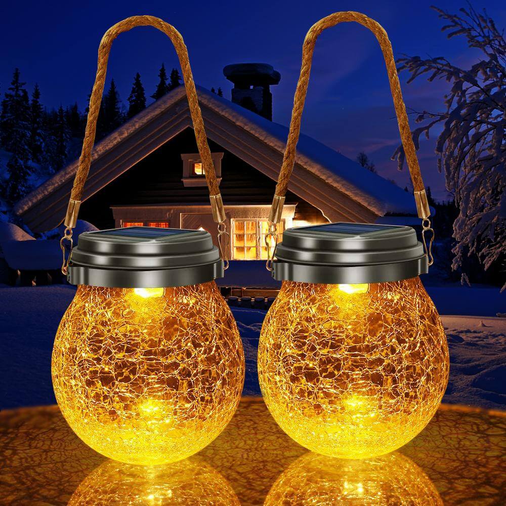 Solar Honey Jar Lamp Outdoor Home Decor - EGGBOX TECH