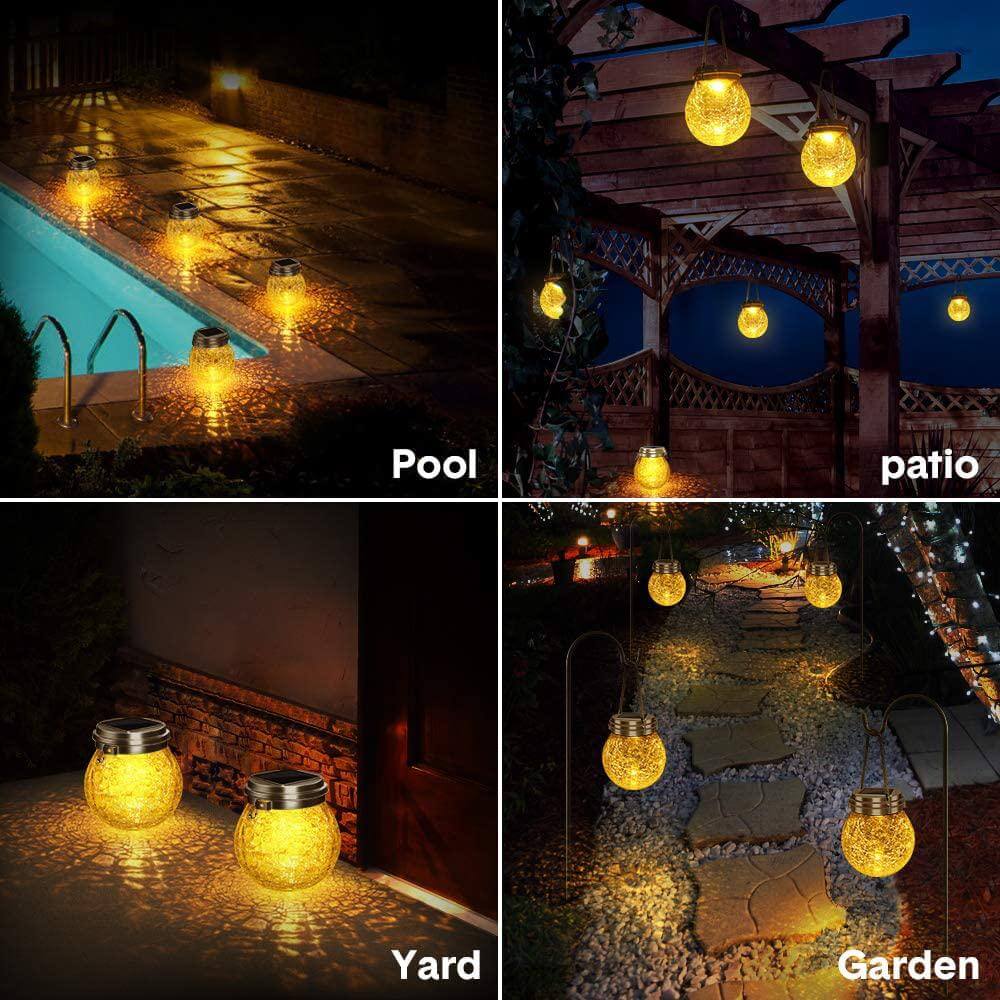 Solar Honey Jar Lamp Outdoor Home Decor - EGGBOX TECH
