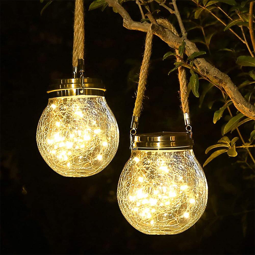 Solar Honey Jar Lamp Outdoor Home Decor - EGGBOX TECH
