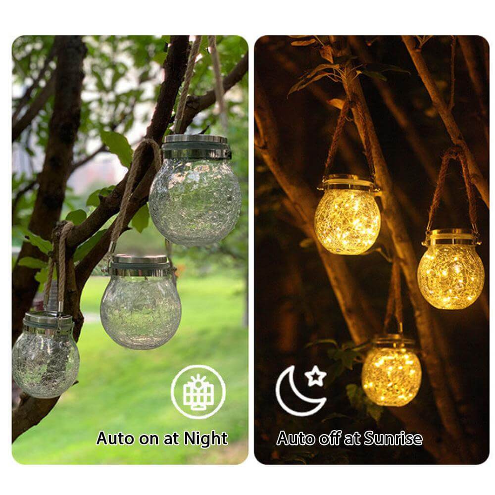 Solar Honey Jar Lamp Outdoor Home Decor - EGGBOX TECH