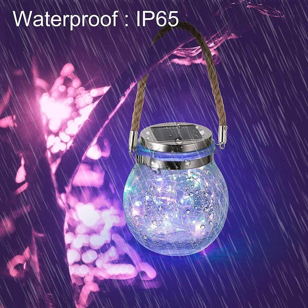 Solar Honey Jar Lamp Outdoor Home Decor - EGGBOX TECH