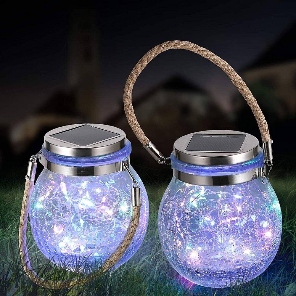 Solar Honey Jar Lamp Outdoor Home Decor - EGGBOX TECH