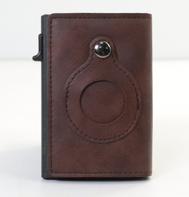 AirTag Anti Theft Rfid Leather Card Holder Wallet