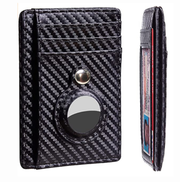 AirTag Anti Theft Rfid Leather Card Holder Wallet