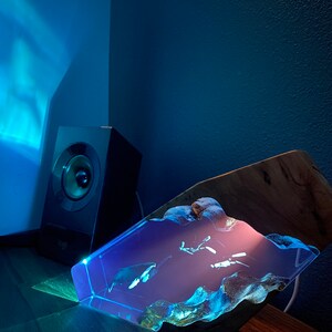Great white shark & Couple Diver Night light - EGGBOX TECH