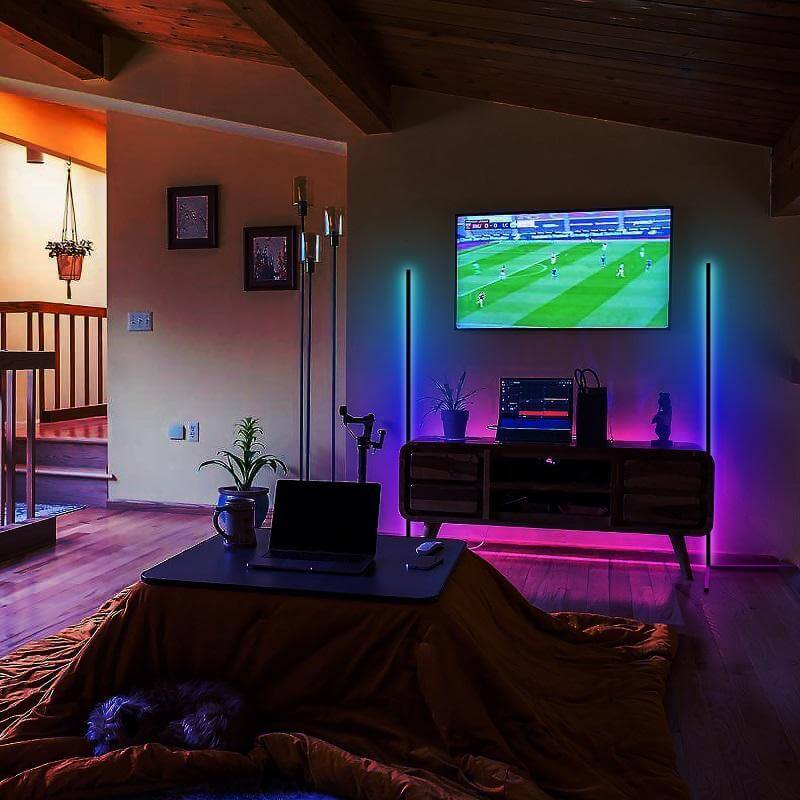 2x RGB Minimalist Corner Floor LED Lamp *Limited Stock* - EGGBOX TECH