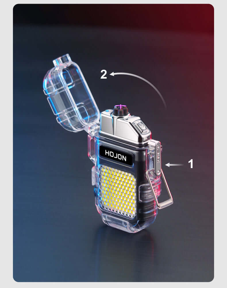 Electric Water-Windproof Lighter With Torch (USB Rechargeable) - EGGBOX TECH