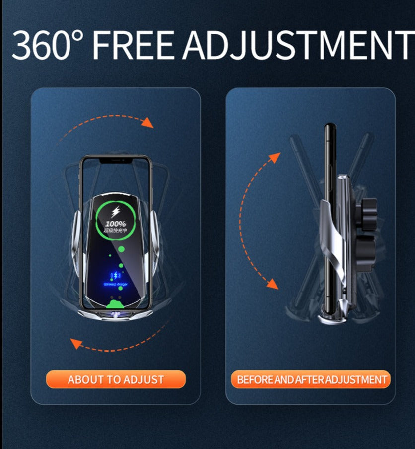 Wireless Smart Sensor Car Charger & Phone Mount - EGGBOX TECH