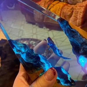 Mermaid Wood Epoxy Resin Light Lamp - EGGBOX TECH