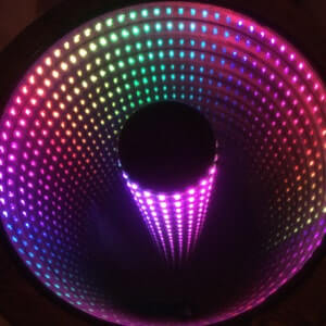 İnfinity Mirror LED Coffee Table x Music Sync, Sound Reactive - EGGBOX TECH
