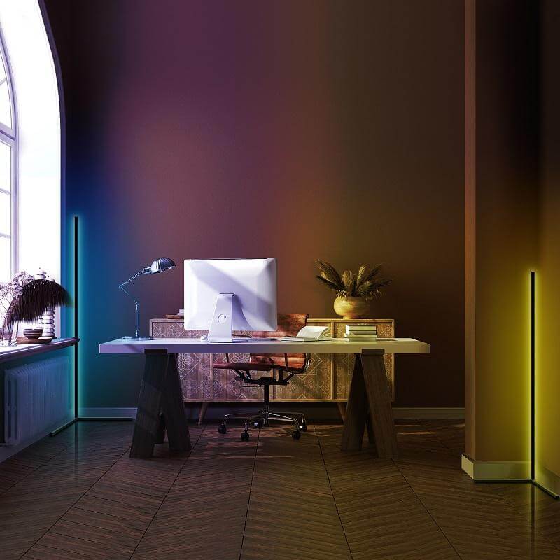 2x RGB Minimalist Corner Floor LED Lamp *Limited Stock* - EGGBOX TECH