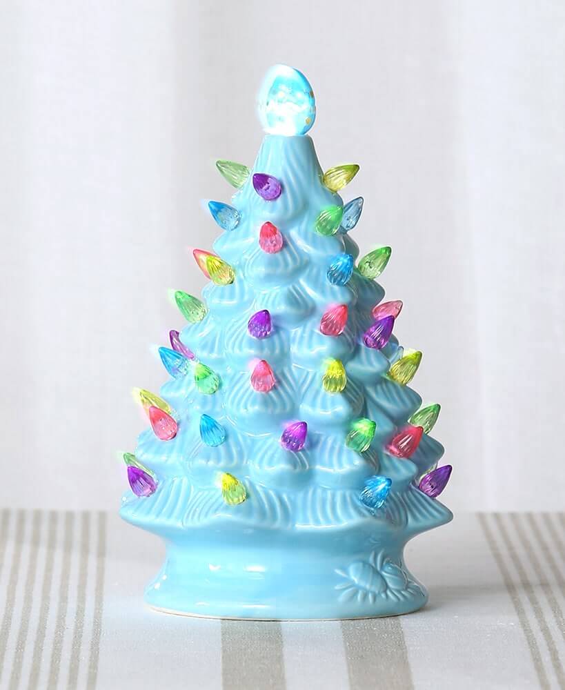 Retro Lighted Ceramic Easter Accents - EGGBOX TECH