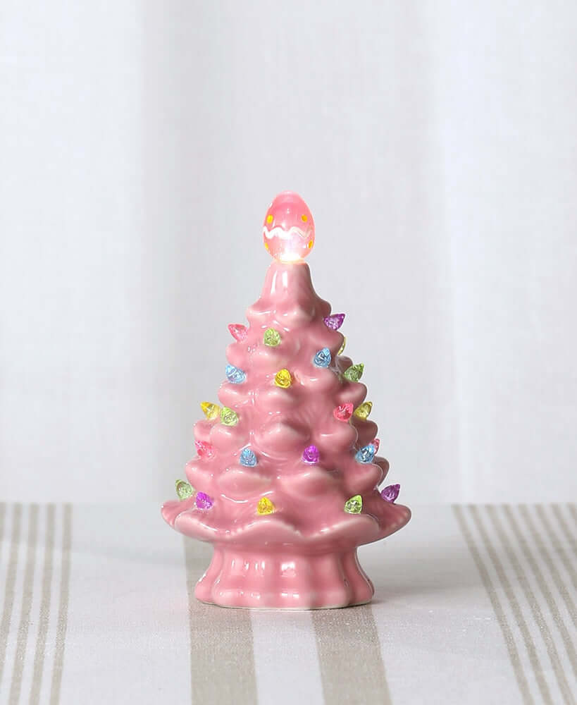 Retro Lighted Ceramic Easter Accents - EGGBOX TECH