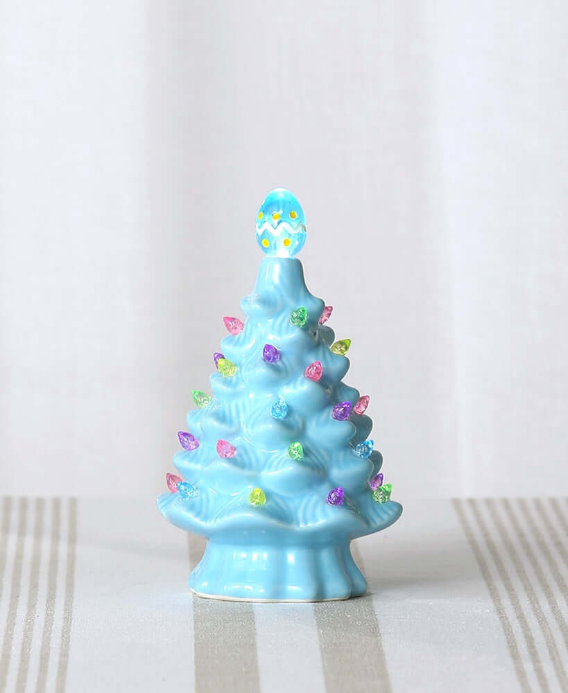 Retro Lighted Ceramic Easter Accents - EGGBOX TECH