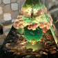 Exquisite Handcrafted Color Changing Resin Pyramid lamp