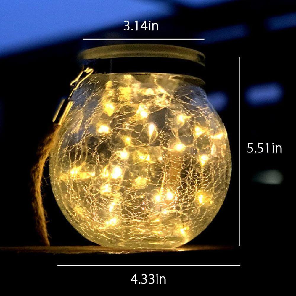 Solar Honey Jar Lamp Outdoor Home Decor - EGGBOX TECH