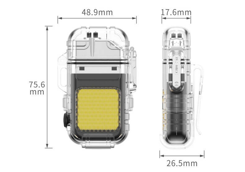 Electric Water-Windproof Lighter With Torch (USB Rechargeable) - EGGBOX TECH